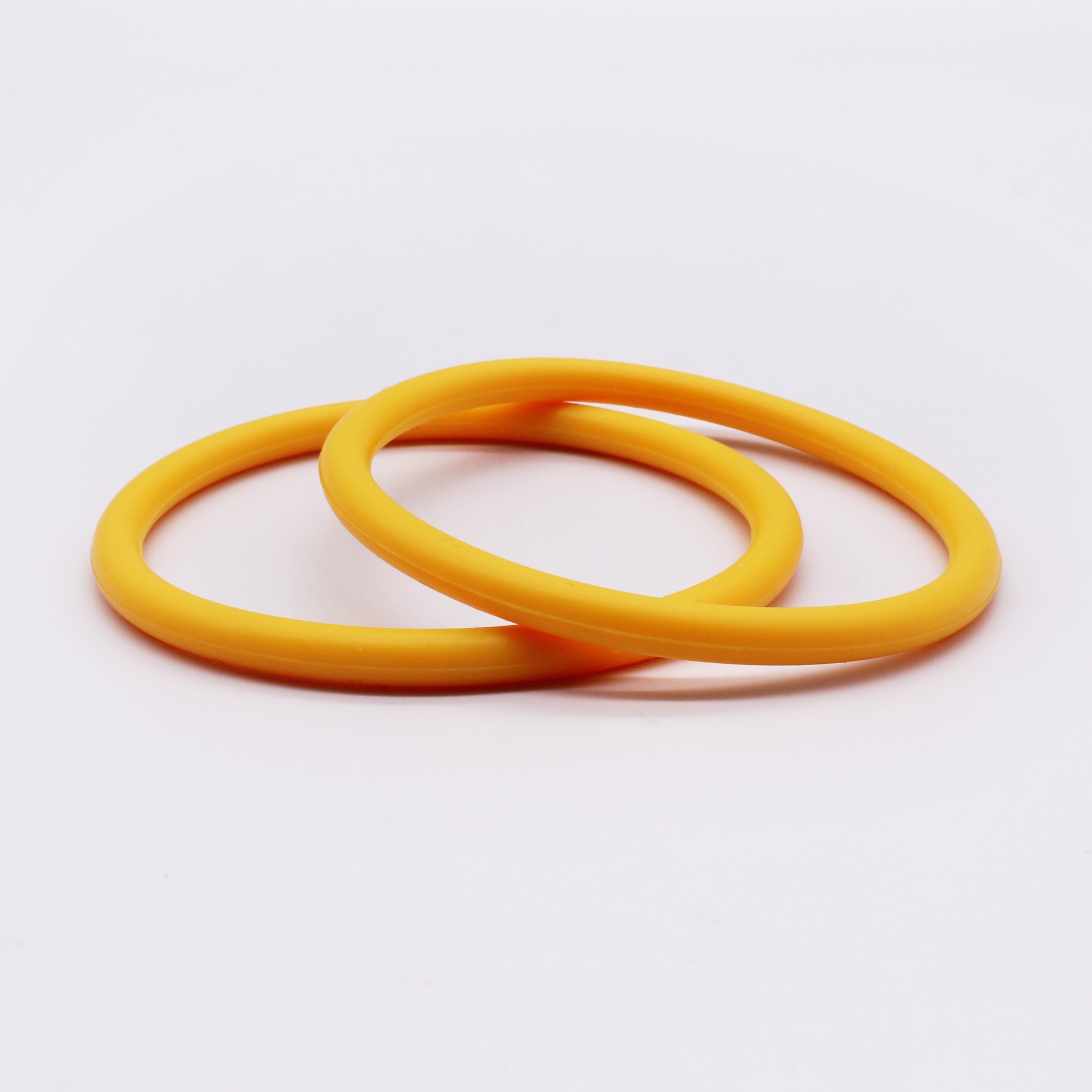 2pcs Large Round Silicone Bangle Set, Versatile